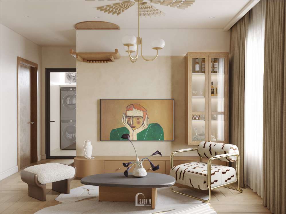 Thiết kế nội thất chung cư Vinhomes Smart City - Sự Giao Thoa Giữa Nét Hoài Cổ Và Tinh Thần Hiện Đại